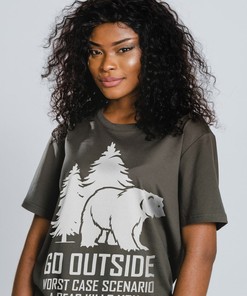 Funny Camping Shirt Go Outside Tee for Unisex, Gift for Fans