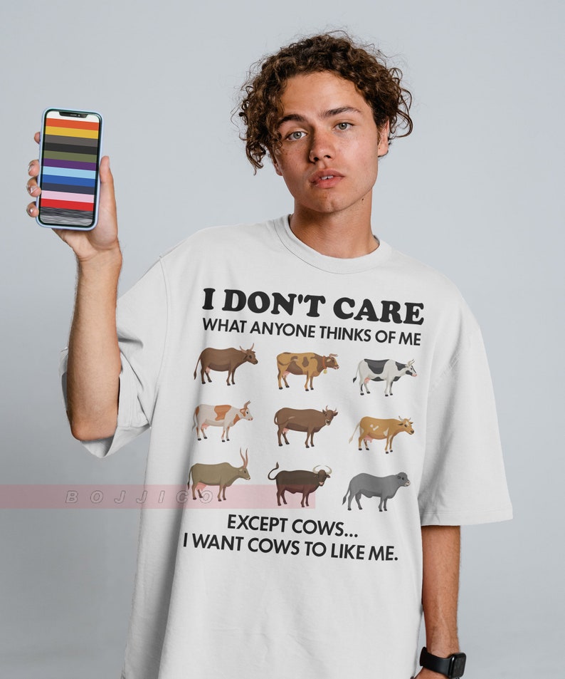 Funny Cow Shirt for Country Girls, Moo Animal Graphic Tee, Sarcastic Farming Gift - Image 3