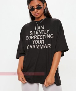 Funny English Teacher Shirt, Correction Grammar Unisex Tee for Fans
