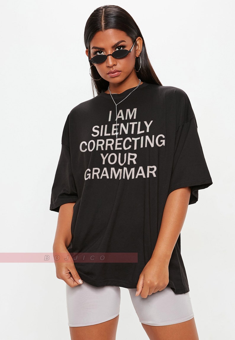 Funny English Teacher Shirt, Correction Grammar Unisex Tee for Fans