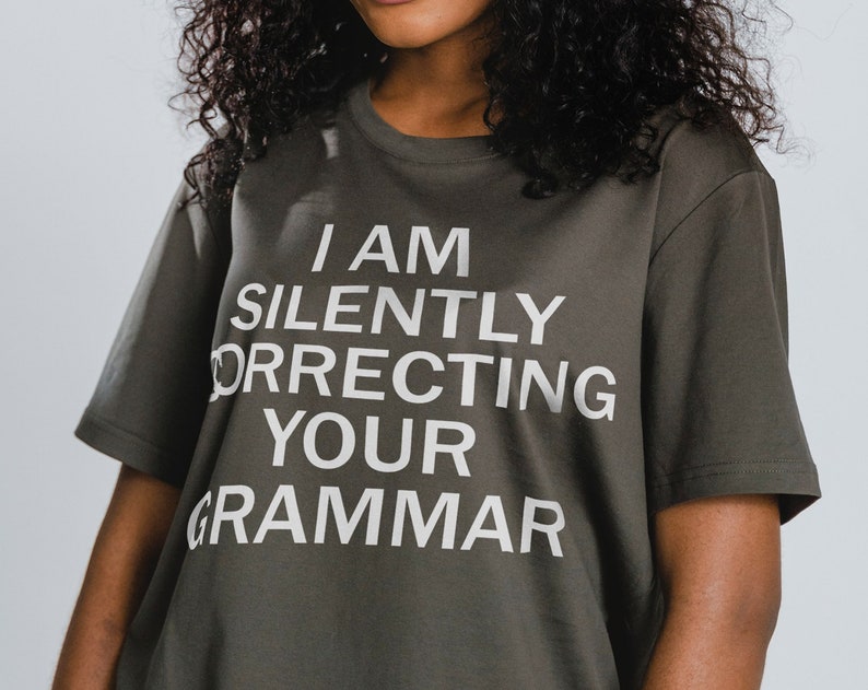 Funny English Teacher Shirt, Correction Grammar Unisex Tee for Fans - Image 2