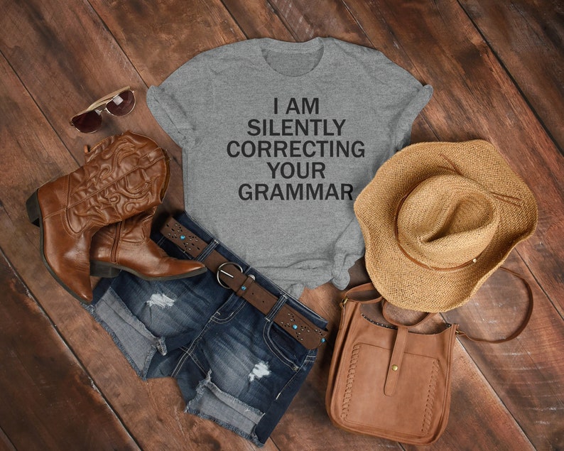 Funny English Teacher Shirt, Correction Grammar Unisex Tee for Fans - Image 4