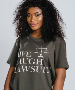 Funny Live Laugh Lawsuit Shirt for Lawyers