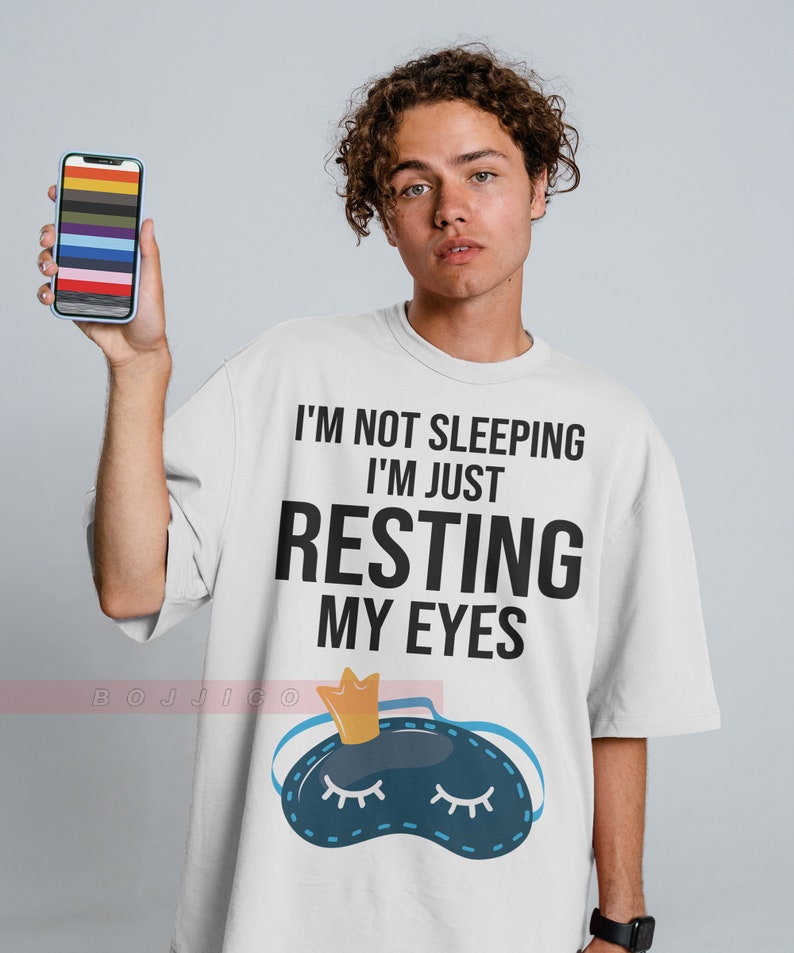 Funny Sleeping Shirt, Resting Eyes Unisex Tee for Parents' Gift - Image 3