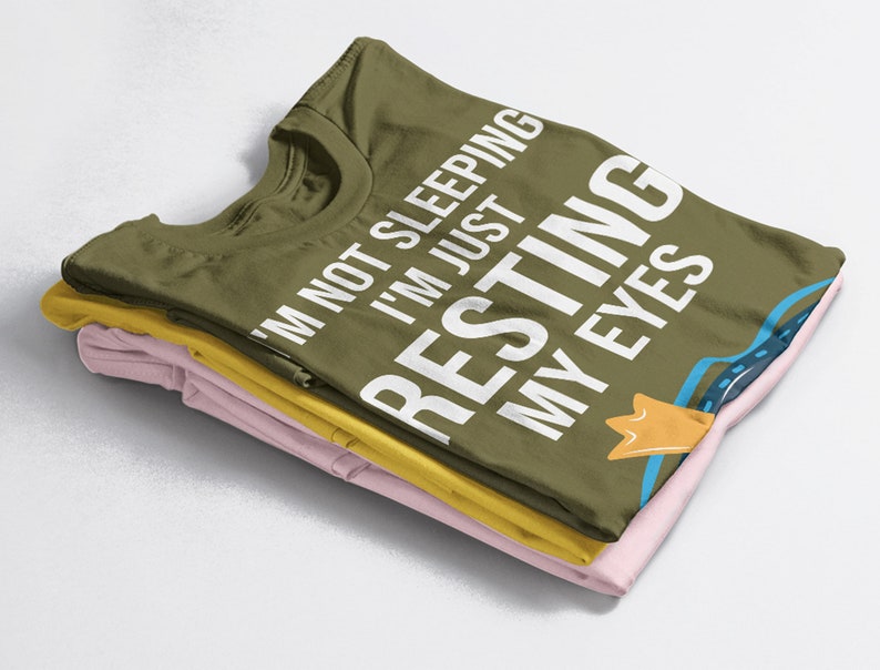 Funny Sleeping Shirt, Resting Eyes Unisex Tee for Parents' Gift - Image 4