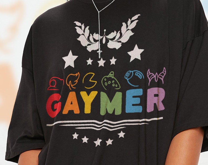 GAYMER Pride Months Tee, Funny LGBT Unisex Shirt Gift for Fans - Image 2
