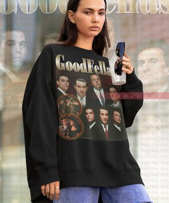 GOODFELLAS Gangster Film Shirt, Retro T-shirt with Robert De Niro, Joe Pesci and Tony Sirico