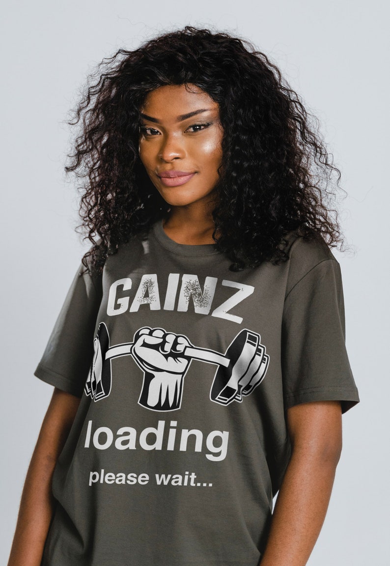 Gainz Loading Weightlifting Unisex Tee, Weightlifter Gift for Fans