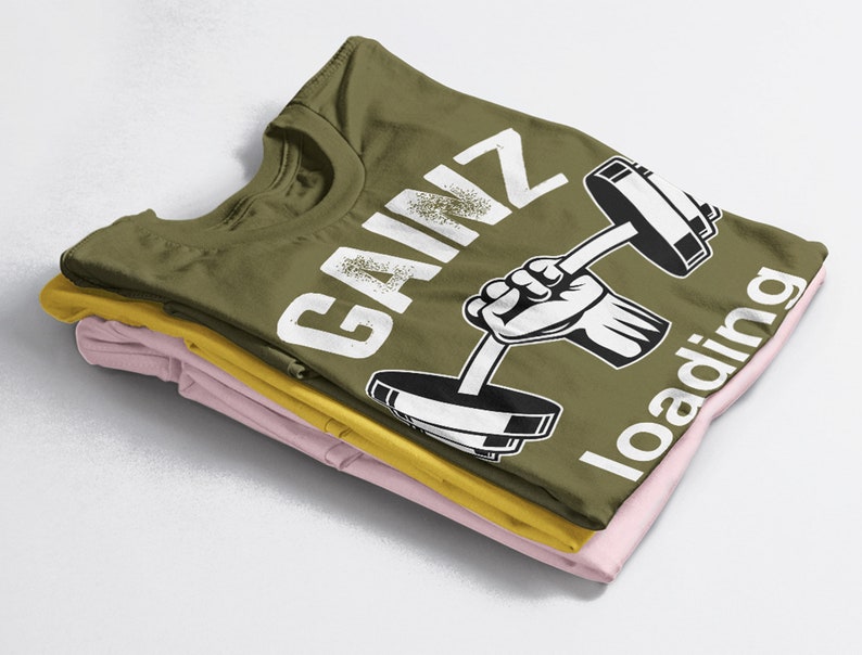 Gainz Loading Weightlifting Unisex Tee, Weightlifter Gift for Fans - Image 4