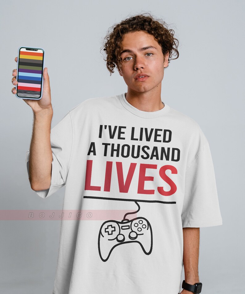 Game Gift & Gaming Shirt, Thousand Lives Unisex Tee for Fans - Image 3