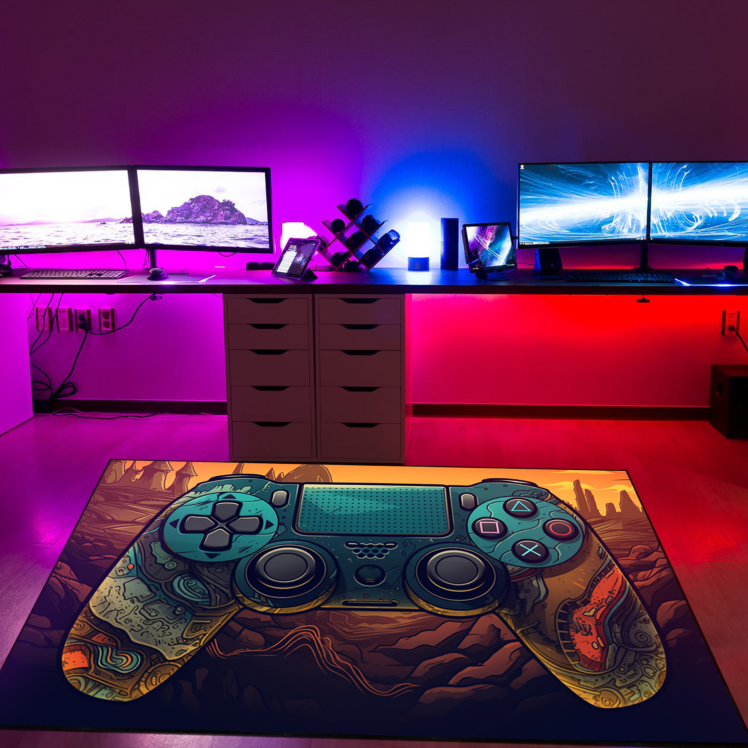 Game Room Area Rugs for Boys Room - Personalize with Your Name or Quotes - Gift for Kids - Image 3