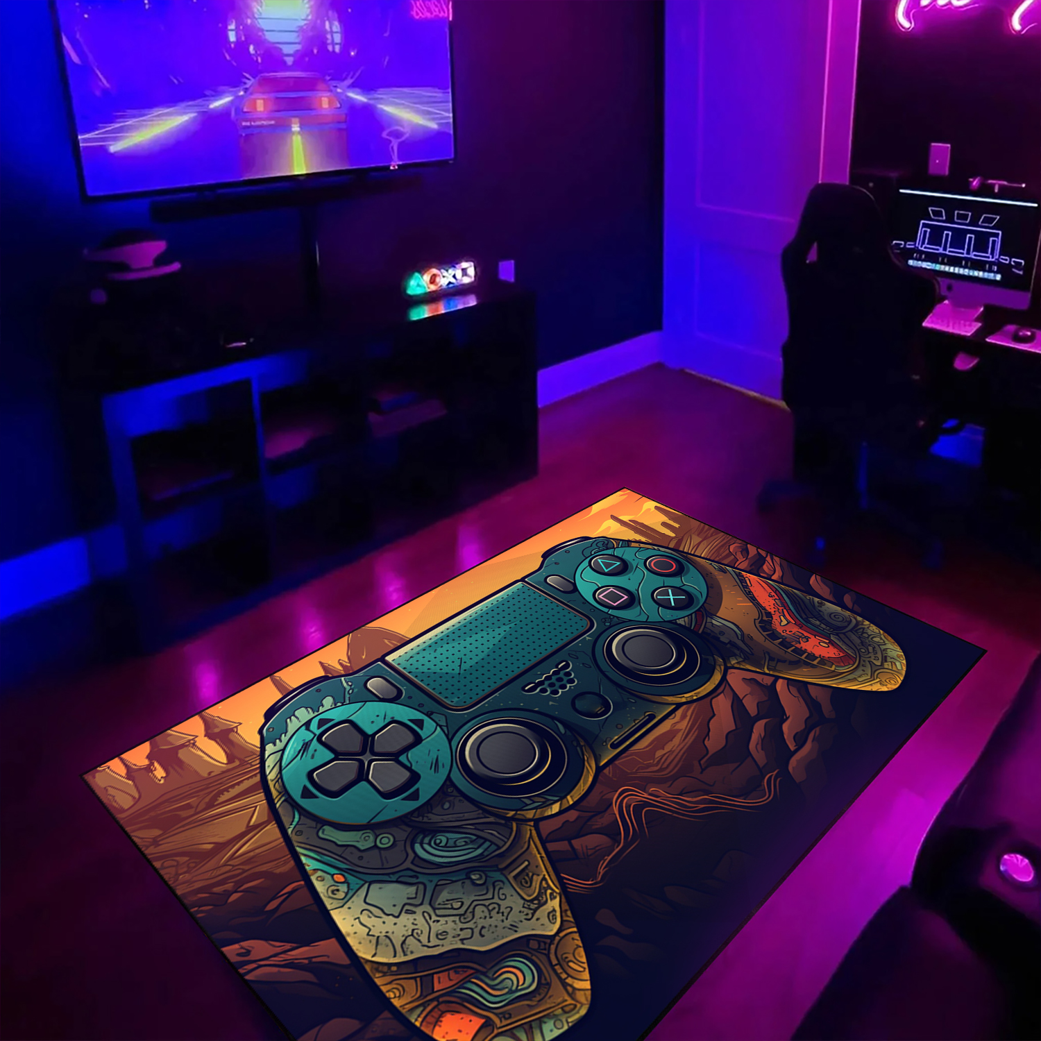 Game Room Area Rugs for Boys Room - Personalize with Your Name or Quotes - Gift for Kids - Image 4