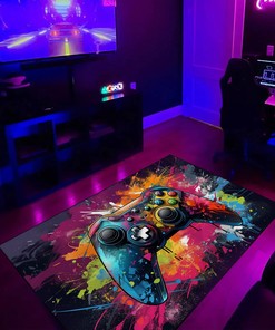 Game Room Area Rugs for Boys Room - Personalize with Your Name or Quotes - Suitable for Home Decoration