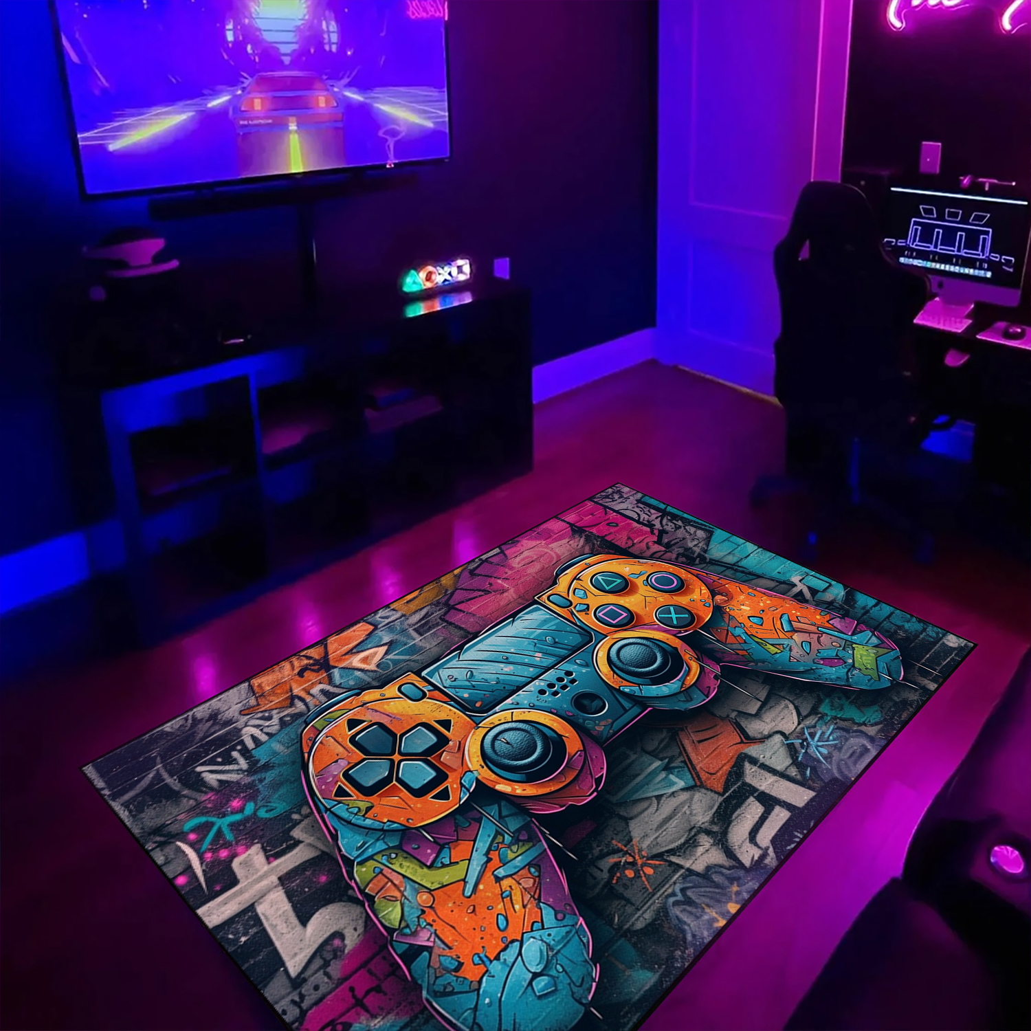 Game Room Carpet - Customize Your Own Game Controller Area Rugs - Suitable for Home Decoration - Image 2