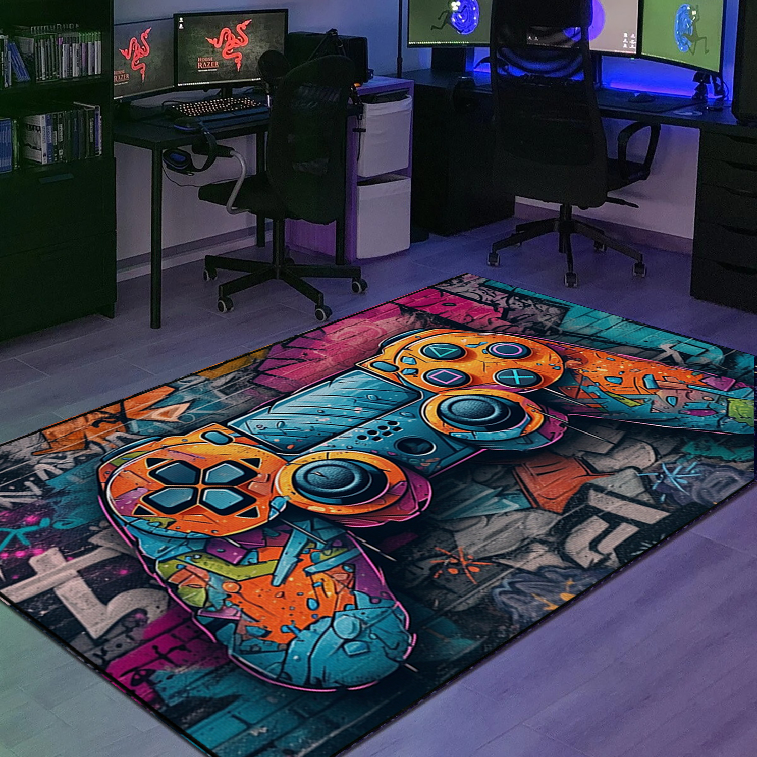 Game Room Carpet - Customize Your Own Game Controller Area Rugs - Suitable for Home Decoration - Image 3