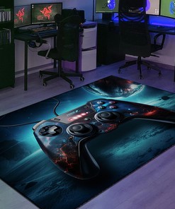 Game Room Carpet - Personalized Game Controller Area Rugs - Gift for Kids, for Boys - Suitable for Home Decoration