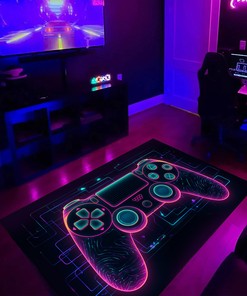 Game Room Decor For Boys - Gamer Rug for Bedroom - Personalized with Your Name or Quotes - Suitable for Home Decoration