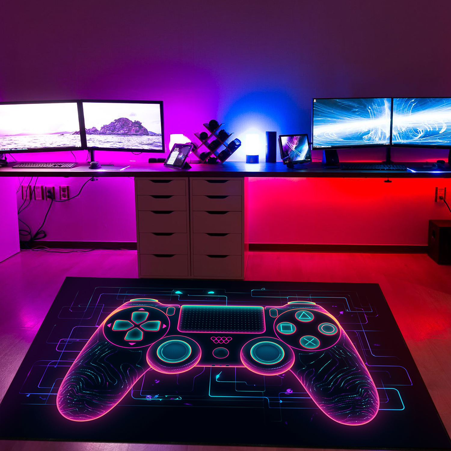 Game Room Decor For Boys - Gamer Rug for Bedroom - Personalized with Your Name or Quotes - Suitable for Home Decoration - Image 3