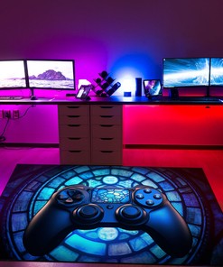 Game Room Rug for Boys with Personalized Name - Unique Gamer Gift for Boys