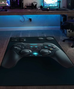 Game Room Themed Area Rugs - Personalized Gaming Rug for Boys Room - Controller Design Carpet in Full Sizes G93