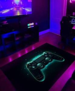 Game Room Themed Area Rugs - Personalized Gaming Rug for Teen Boys T46