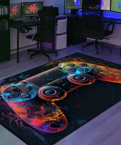 Gamer Rug for Bedroom - Personalize with Your Name or Quotes - Suitable for Home Decoration