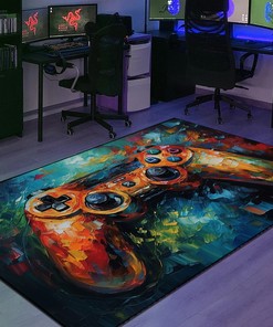 Gamer Rug for Bedroom - Personalized with Your Name or Quotes - Suitable for Home Decoration - Gift for Kids