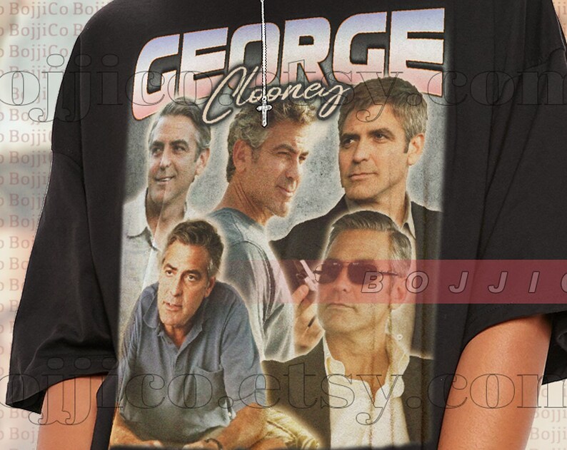 George Clooney Vintage Homage Tee for Fans - Image 2