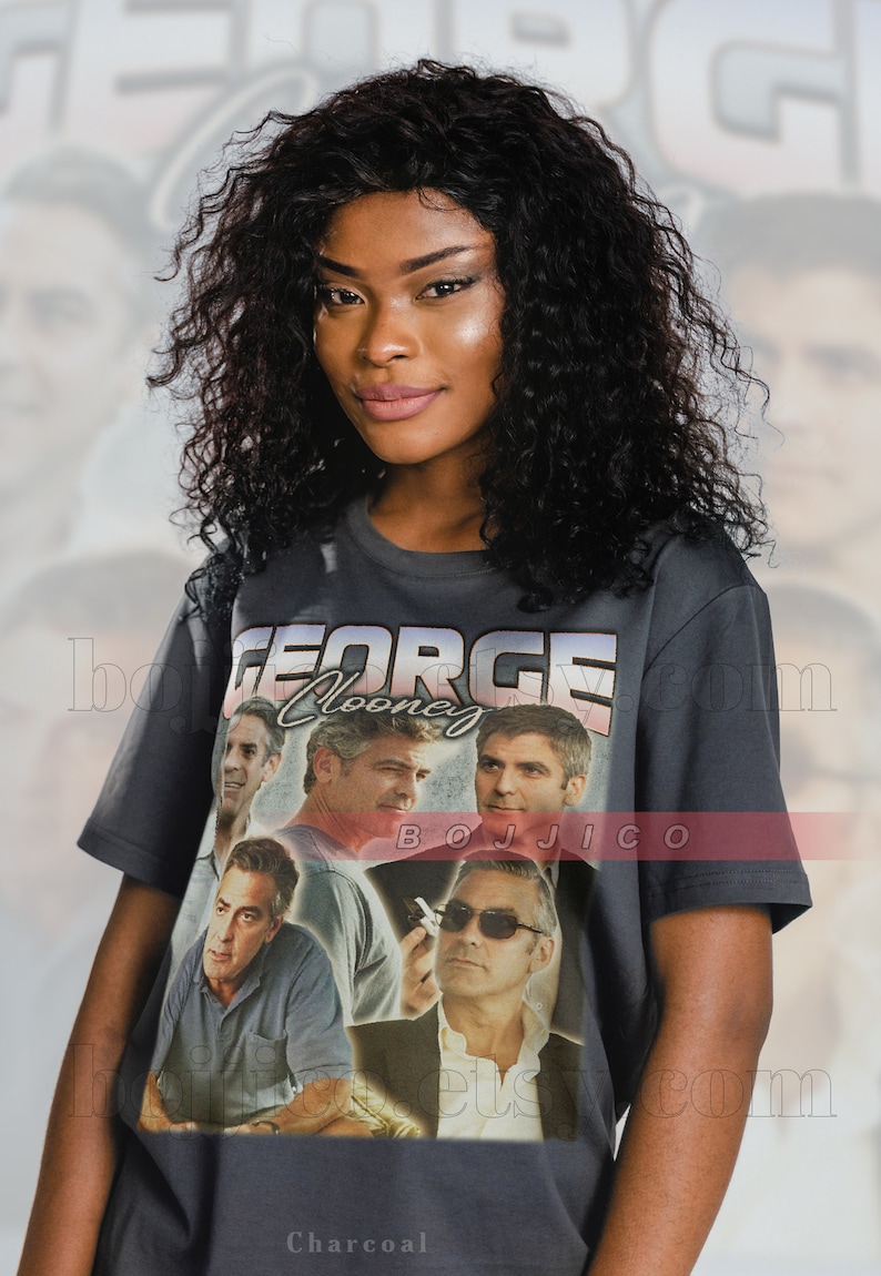 George Clooney Vintage Homage Tee for Fans - Image 3