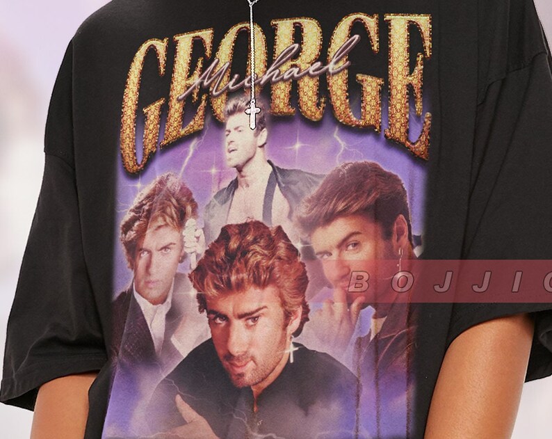George Michael Vintage Careless Whisperer Homage Tee for Fans - Image 2