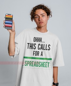 Gift For Actuary CPA - Data Analyst Shirt Spreadsheet Tee for Office Workers and Accountants