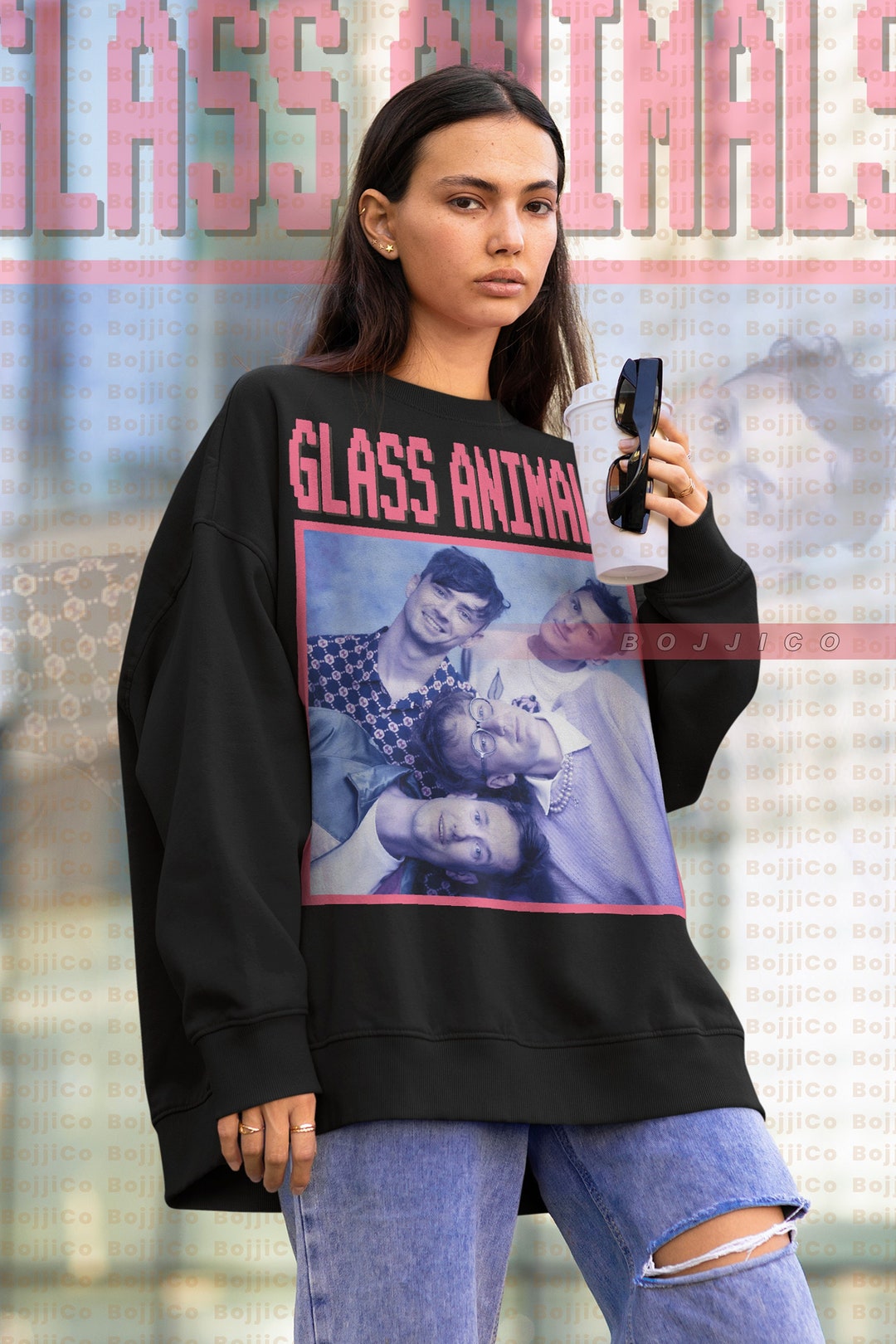 Glass Animals Album Merch Sweatshirt - Heat Waves Viral Tees for Fans