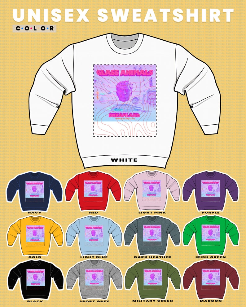 Glass Animals Heatwave Viral Tee Sweatshirt - Album Merch for Fans - Image 3