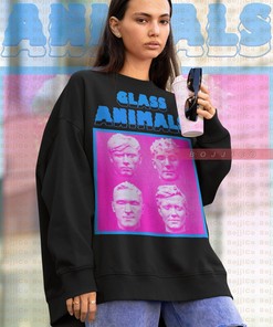 Glass Animals Retro 90s Tee Sweater - Heat Waves Viral Merch for Fans