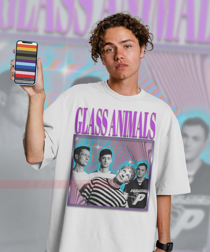 Glass Animals Vintage Homage Tee for Fans - Image 3