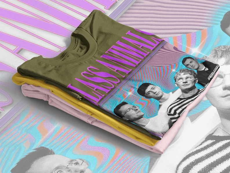 Glass Animals Vintage Homage Tee for Fans - Image 4
