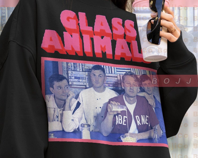 Glass Animals Viral Sweater - Heat Waves Retro 90s Tees for Fans - Image 2