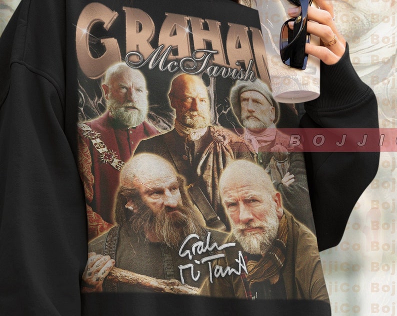 Graham McTavish Tribute Sweatshirt, Retro 90s sweater for fans of the actor - Image 2