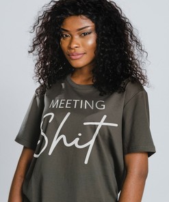 Hilarious Unisex Tee, Sarcastic Shirt, Meeting Shit Sweater