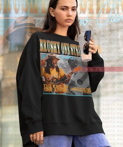 Homage Brushy One String Sweatshirt - Vintage Retro Fan Sweater for Music Lovers