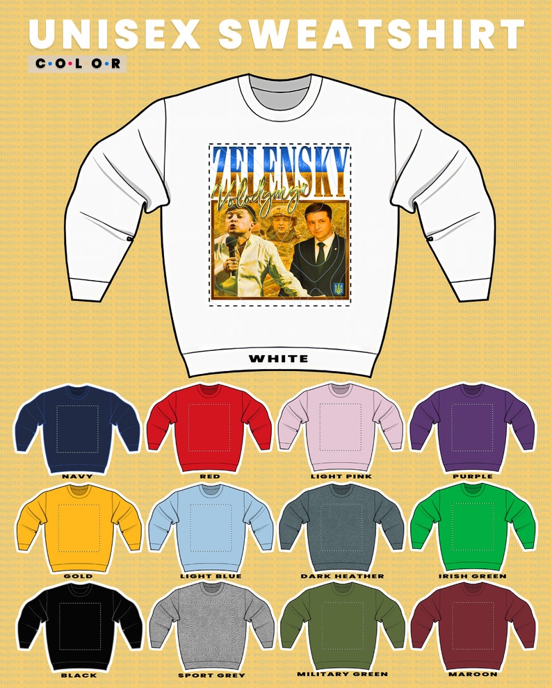 Homage Sweatshirt for Zelensky Fans - Ukraine President Shirt - Image 3
