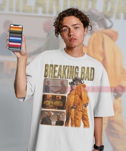 Homage to Breaking Bad Tee - Walter White Tee with Retro 90s Print, Perfect Gift for Fans of Breaking Bad, Jesse Pinkman