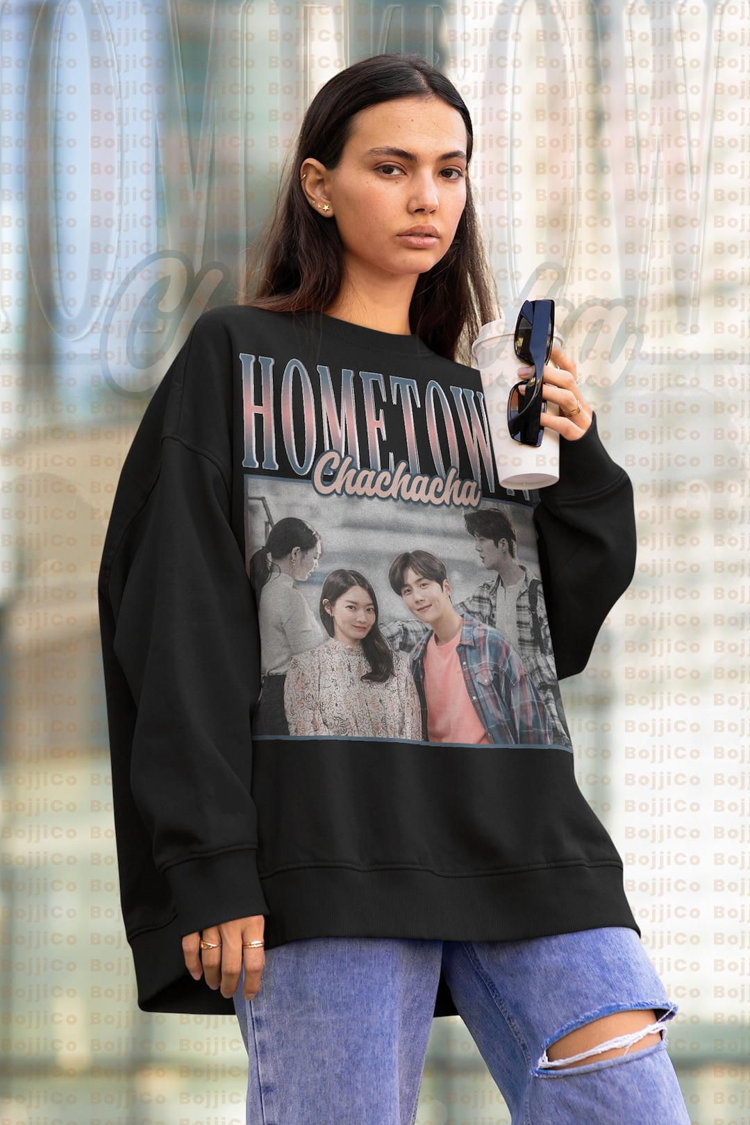 Hometown CHACHACHA Kim Seon-ho Sweatshirt, Homage Sweater with Hong Du-sik and Shin Min-a for Fans of the Korean TV show
