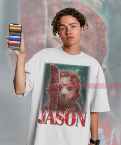 Horror Movie Inspired Jason Voorhees Retro Tee for Fans