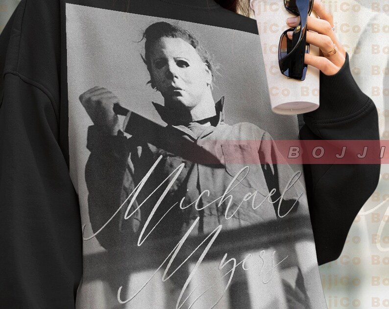 Horror Movie Michael Myers Sweatshirt - Vintage Retro Gift - Image 2