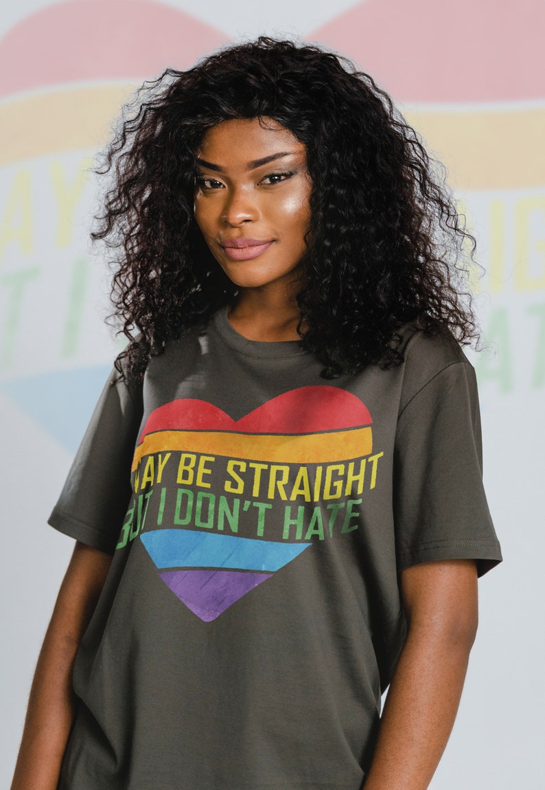 I May Be Straight But I Don't Hate LGBT Pride Unisex Tee, Funny Gay Rainbow Shirt for Fans - Image 3