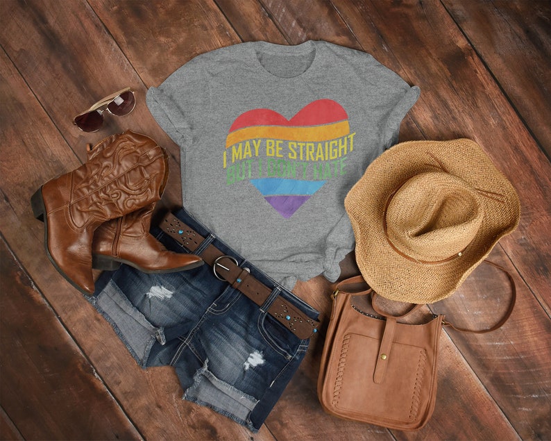 I May Be Straight But I Don't Hate LGBT Pride Unisex Tee, Funny Gay Rainbow Shirt for Fans - Image 4