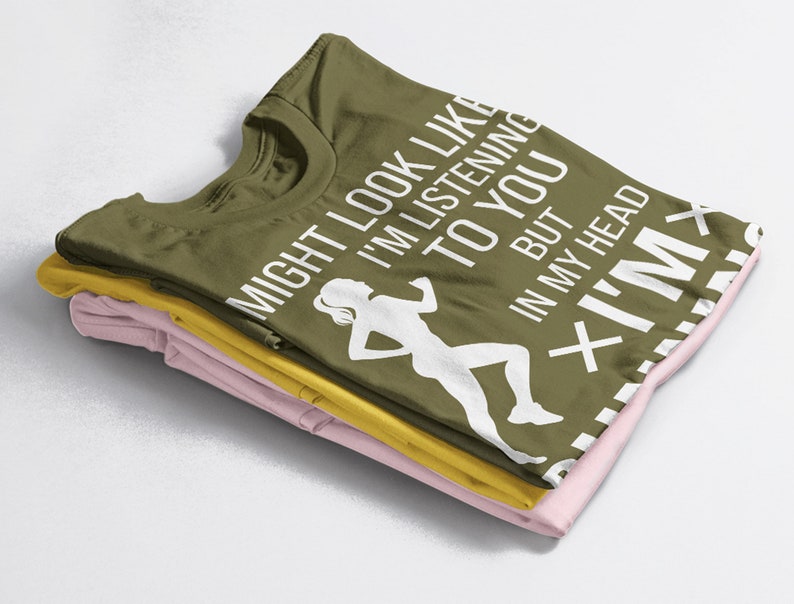 I Might Look Like I'm Listening To You But In My Head I'm Running Women's Running Shirt, Funny Gift for Runners - Image 4