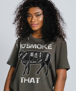 I'd SMOKE THAT Cow Shirt, Funny BBQ Gift, Grilling Graphic Tee