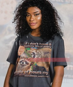 If I Don't Have a Yummy Treat Raccoon Graphic Tee, Opossums and Possums Lover Shirt